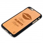 Apple iPhone 6 (6s) „Crafted Cover“ Mrs Always Right natūralaus medžio dėklas (šviesus medis, alksnis)