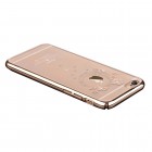 Apple iPhone 6 (6s) Devia Crystal Garland Swarovski plastikinis skaidrus permatomas auksinis dėklas su kristalais