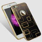 Apple iPhone 6 (6s) „JLW“ Color Palette juodas su auksiniais apvadais elegantiškas plastikinis dėklas