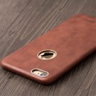 „QIALINO“ Slim Leather Apple iPhone 6s šviesiai rudas odinis dėklas - nugarėlė