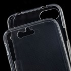 Apple iPhone 7 (iPhone 8) skaidrus (permatomas) dvigubas kieto silikono TPU ploniausias pasaulyje dėklas