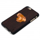Apple iPhone 7 (iPhone 8) „Crafted Cover“ Lietuva natūralaus medžio dėklas (tamsus medis)