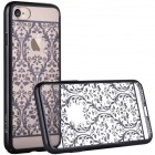 Apple iPhone 7 (iPhone 8) Devia Crystal Baroque Swarovski plastikinis skaidrus permatomas juodas dėklas