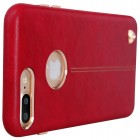 „Nillkin“ Englon Apple iPhone 7 Plus (iPhone 8 Plus) raudonas odinis dėklas - nugarėlė