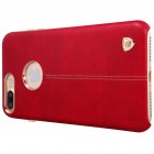 „Nillkin“ Englon Apple iPhone 7 Plus (iPhone 8 Plus) raudonas odinis dėklas - nugarėlė