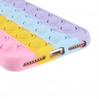 Apple iPhone 6 Plus (6s Plus, 7 Plus, 8 Plus) „Popit“ Bubble minšto silikono TPU rožinis dėklas - nugarėlė