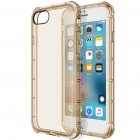 Apple iPhone 7 (iPhone 8) Rock Fence kieto silikono TPU skaidrus permatomas auksinis dėklas