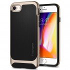 „Spigen“ Neo Hybrid Herringbone sustiprintos apsaugos Apple iPhone 7 (iPhone 8) auksinis kieto silikono (TPU) ir plastiko dėklas