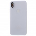 Ploniausias pasaulyje plastikinis skaidrus Apple iPhone X (iPhone Xs) baltas dėklas - nugarėlė