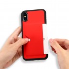 „Dux Ducis“ Pocard Apple iPhone X (iPhone Xs) raudonas kieto silikono dėklas