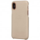 „Lenuo“ Soft Slim serijos Apple iPhone X (iPhone Xs) auksinis odinis dėklas - nugarėlė