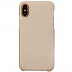 „Lenuo“ Soft Slim serijos Apple iPhone X (iPhone Xs) auksinis odinis dėklas - nugarėlė