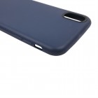 Apple iPhone X (iPhone Xs) kieto silikono TPU tamsiai mėlynas dėklas - nugarėlė