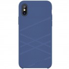 Nillkin Flex Apple iPhone X (iPhone Xs) mėlynas kieto silikono dėklas