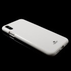 Apple iPhone Xs Max Mercury baltas kieto silikono TPU dėklas - nugarėlė