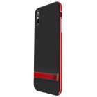 „Rock“ Royce sustiprintos apsaugos Apple iPhone Xs Max raudonas kieto silikono (TPU) ir plastiko dėklas