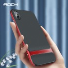 „Rock“ Royce sustiprintos apsaugos Apple iPhone Xs Max raudonas kieto silikono (TPU) ir plastiko dėklas