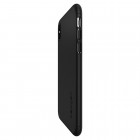 „Spigen“ Thin Fit 360 plastikinis Apple iPhone Xs Max juodas dėklas - nugarėlė + apsauginis ekrano stiklas