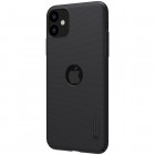 Appe iPhone 11 „Nillkin“ Frosted Shield Logo juodas plastikinis dėklas, nugarėlė
