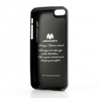 „Mercury“ Color kieto silikono (TPU) juodas Apple iPhone 5C dėklas (dėkliukas)