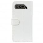 Asus Rog Phone 5 (ZS673KS) atverčiamas baltas odinis dėklas, knygutė - piniginė