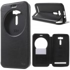Roar Noble atverčiamas Asus Zenfone 2 Laser (ZE600KL, ZE601KL) juodas odinis dėklas