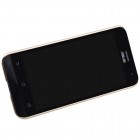 Asus Zenfone 2 5.0 (ZE500CL) Nillkin Frosted Shield auksinis plastikinis dėklas + apsauginė ekrano plėvelė