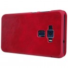 Prabangus „Nillkin“ Qin serijos raudonas odinis atverčiamas Asus Zenfone 3 5.5 (ZE552KL) dėklas - knygutė