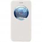 Asus Zenfone 3 5.2 (ZE520KL) baltas odinis atverčiamas „Smart Window“ dėklas su langeliu