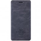 „Mofi“ Vintage serijos Asus Zenfone 3 5.5 (ZE552KL) juodas odinis atverčiamas dėklas