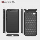 Asus Zenfone 4 Max (ZC554KL) „Carbon“ kieto silikono TPU juodas dėklas - nugarėlė