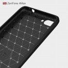 Asus Zenfone 4 Max (ZC554KL) „Carbon“ kieto silikono TPU juodas dėklas - nugarėlė