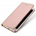 Dux Ducis“ Skin serijos Asus Zenfone 4 Max (ZC554KL) rožinis odinis atverčiamas dėklas