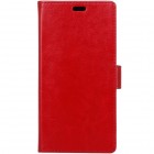 Asus Zenfone 4 Max (ZC554KL) atverčiamas raudonas odinis dėklas - piniginė