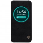 Prabangus „Nillkin“ Qin serijos juodas odinis atverčiamas Asus Zenfone Max (ZC550KL) dėklas - knygutė