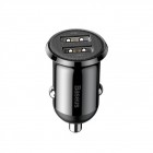 „Baseus“ Mini Grain Pro automobilinis įkroviklis (4.8A) (du USB lizdai)