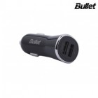 „Bullet“ automobilinis įkroviklis su dviem USB lizdais (4.8A)
