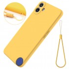 Nothing CMF Phone 1 Shell kieto silikono (TPU) dėklas geltonas - nugarėlė