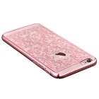 Apple iPhone 6 (6s) Devia Crystal Baroque Swarovski plastikinis skaidrus permatomas rožinis dėklas