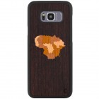 Samsung Galaxy S8 (G950) „Crafted Cover“ Lietuva natūralaus medžio dėklas (šviesus medis) 