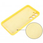 Samsung Galaxy S23 Shell kieto silikono (TPU) dėklas geltonas - nugarėlė | Priedai.lt