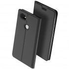 „Dux Ducis“ Skin serijos Google Pixel 2 XL juodas odinis atverčiamas dėklas