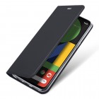 „Dux Ducis“ Skin serijos Google Pixel 4 juodas odinis atverčiamas dėklas