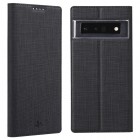 Google Pixel 6 Pro „ViLi“ DMX solidus atverčiamas juodas dėklas - knygutė