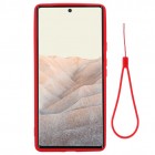 Google Pixel 6 Shell kieto silikono (TPU) dėklas raudonas - nugarėlė