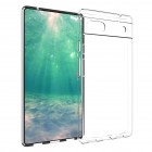 Google Pixel 6A kieto silikono TPU skaidrus dėklas - nugarėlė