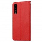 Prabangus „Comma“ odinis atverčiamas raudonas Huawei P30 dėklas
