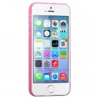 Hoco Thin Apple iPhone SE (5, 5s) rožinis skaidrus plastikinis plonas dėklas