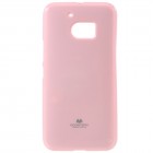 HTC 10 (M10 Lifestyle) šviesiai rožinis Mercury kieto silikono (TPU) dėklas - nugarėlė