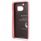 HTC 10 (M10 Lifestyle) šviesiai rožinis Mercury kieto silikono (TPU) dėklas - nugarėlė